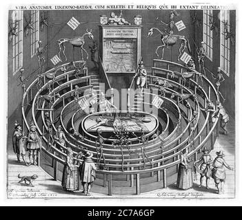 LEIDEN ANATOMICAL THEATRE, PAYS-BAS, EN 1610 Banque D'Images