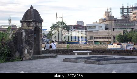 Manille, Philippines - 4 janvier 2017 : fort Santiago à Intramuros Banque D'Images