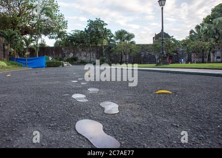Manille, Philippines - 4 janvier 2017 : fort Santiago à Intramuros Banque D'Images