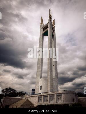 Quezon City, Philippines - 5 janvier 2017 : cercle commémoratif de Quezon Banque D'Images