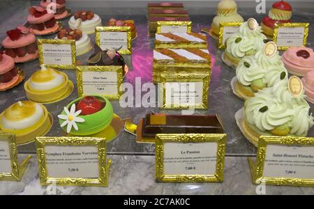 Macarons et desserts laduree, Paris FR Banque D'Images