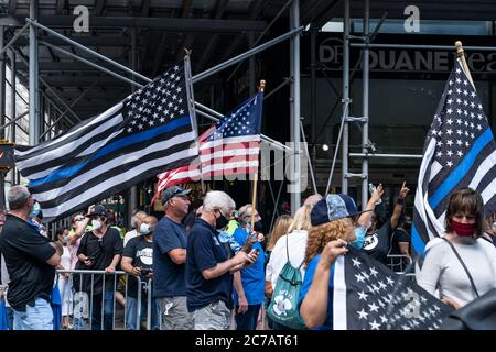 New York, NY - 15 juillet 2020 : le rallye Jericho le pouvoir de la prière et mars Banque D'Images