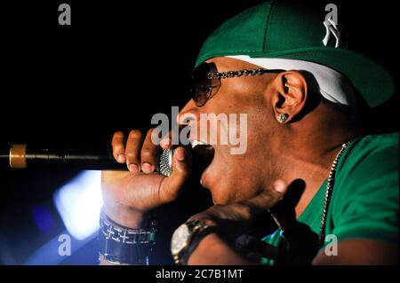 RAP Star LL Cool J se exécutant à l'art Hennessy à Kress à Los Angeles. Crédit : Jared Milgrim/accès photo Banque D'Images