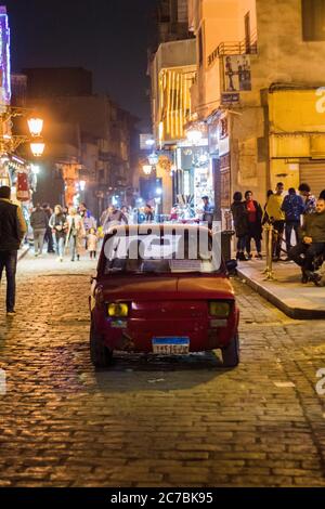 Marché Al khalili la nuit, le Caire Egypte Banque D'Images