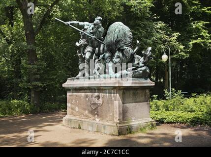 Vue sur le parc Tiergarten de Berlin. Allemagne Banque D'Images