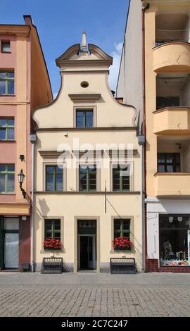 Nouvelle place du marché à Torun. Pologne Banque D'Images