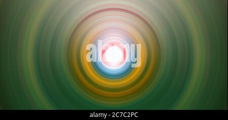 Arrière-plan abstrait du flou de mouvement radial du cercle de spin. Arrière-plan multicolore élégant pour présentation, papier peint, bannière. Banque D'Images