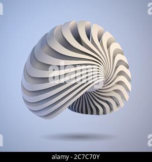 Forme créative 3d abstraite. Illustration vectorielle Illustration de Vecteur