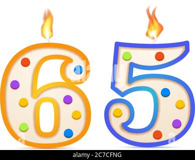 Trois ans anniversaire, 3 numéro en forme de bougie d'anniversaire avec feu  sur blanc Image Vectorielle Stock - Alamy