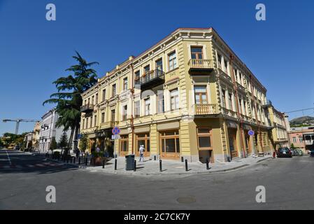 Tbilissi : rue Giorgi Antoneli. République de Géorgie Banque D'Images