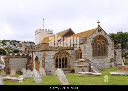 St Michael l'Église paroissiale de l'Archange, Church Street, Lyme Regis, Dorset, Angleterre, Grande-Bretagne, Royaume-Uni, Royaume-Uni, Europe Banque D'Images