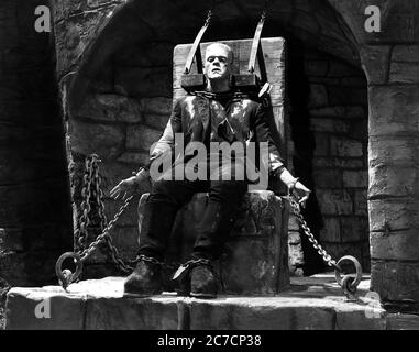 Boris Karloff dans la mariée de Frankenstein - film promotionnel image Banque D'Images