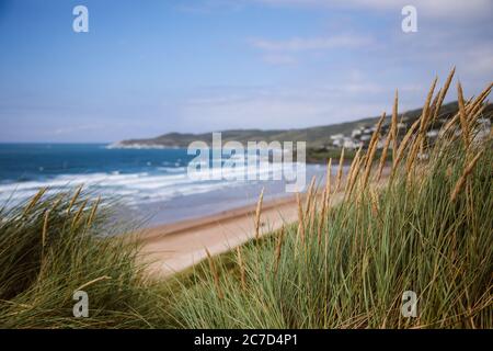 Plage de Woolacombe à North Devon, Royaume-Uni Banque D'Images