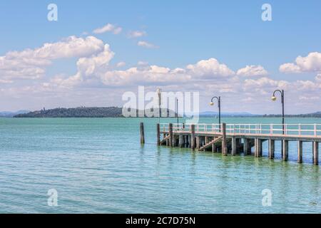 Passignano, Trasimeno, Ombrie, Italie, Europe Banque D'Images