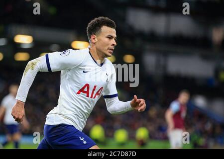 7 mars 2020, Turf Moor, Burnley, Angleterre; Premier League, Burnley contre Tottenham Hotspur : DELE Alli (20) de Tottenham Hotspur pendant le match Banque D'Images