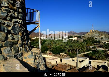 Canyon Hatta et village patrimonial Banque D'Images