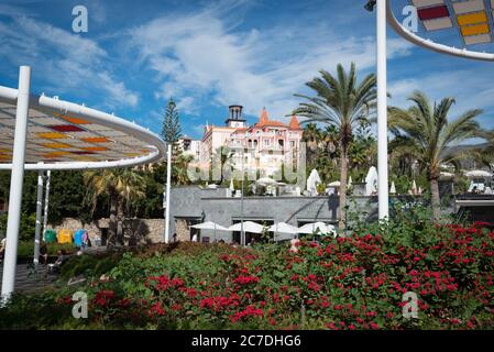 La Caleta sur la Costa Adeje à Ténérife, îles Canaries, Espagne Banque D'Images