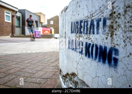 Brighton UK 16 juillet 2020: Street art in Brighton City centre crédit: Andrew Hasson/Alay Live News Banque D'Images