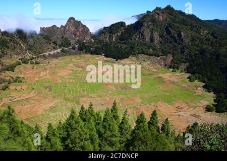 Volcan éteint de Cova, Santo Antao, Cap-Vert Banque D'Images