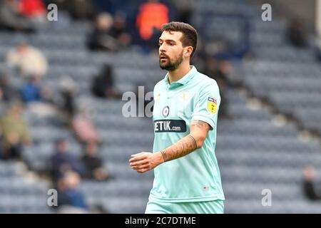 7 mars 2020, Deepdale, Preston, Angleterre; championnat Sky Bet, Preston North End v Queens Park Rangers : Yoann Barbet (29) des Queens Park Rangers en action Banque D'Images