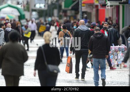 Florianópolis (SC), 16/07/2020 - coronavirus / Aumento de casos - Santa Catarina vive seu momento mis crítico durante a pandemia do COVID-19. 18 muni Banque D'Images