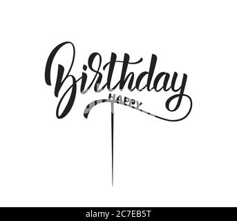 Affiche-chapeau d'anniversaire. Modèle de Noël pour la découpe au laser Illustration de Vecteur