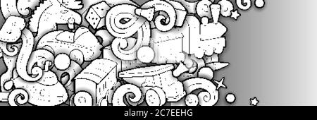 Dessin animé dessin mignon dessins jouets enfants illustration Illustration de Vecteur
