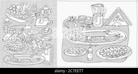 Illustration vecteur de vie fixe de la cuisson à domicile Illustration de Vecteur