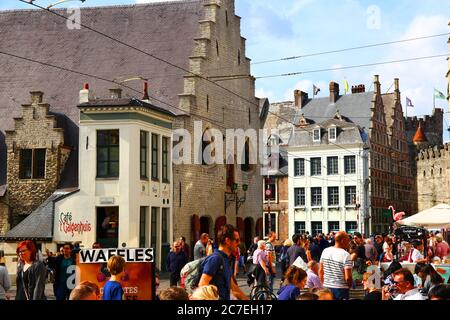 Ville pittoresque de Gand en Belgique Banque D'Images