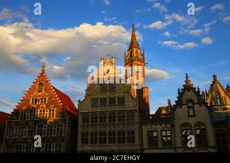 Ville pittoresque de Gand en Belgique Banque D'Images