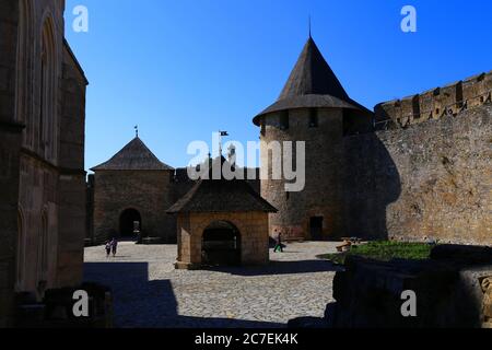 Forteresse historique de Khotyn en Ukraine Banque D'Images