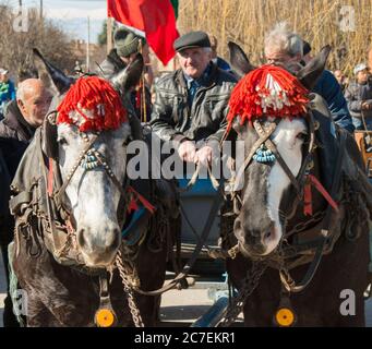 Pâques à cheval dans le village d'Aprilovo, Bulgarie Banque D'Images