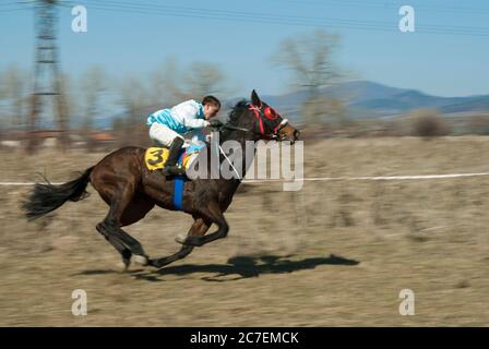 Pâques à cheval dans le village d'Aprilovo, Bulgarie Banque D'Images