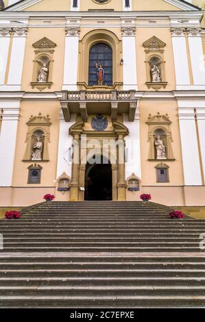 Kalwaria Zebrzydowska près de Cracovie, le deuxième centre de pèlerinage le plus important de Pologne et le site classé au patrimoine mondial de l'UNESCO dans la province de la petite Pologne. Banque D'Images