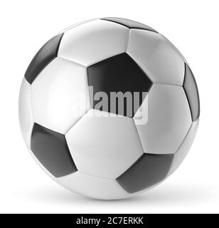 Ballon de football Vector sur fond blanc Illustration de Vecteur