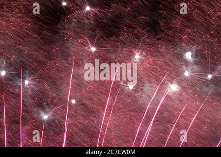 Feu d'artifice du 4 juillet, Temecula, Californie, États-Unis, Amérique du Nord Banque D'Images