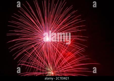 Feu d'artifice du 4 juillet, Temecula, Californie, États-Unis, Amérique du Nord Banque D'Images