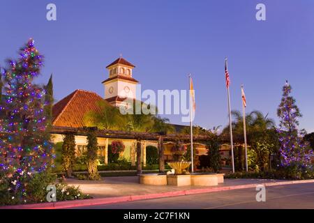 Noël à South Coast Winery, Temecula Valley, Riverside County, Californie, États-Unis, Amérique du Nord Banque D'Images