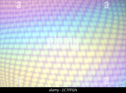 Arrière-plan hologramme élégant de style vaporwave 90 avec cellules géométriques abstraites et couleurs irisées Illustration de Vecteur