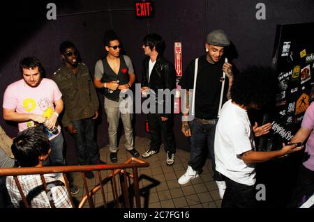 Cours de gym Heroes Backstage au Key Club le 13 novembre 2008 à West Hollywood, Californie. Crédit : Jared Milgrim/accès photo Banque D'Images