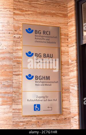BG RCI, BG Bau, BGHM à Berlin, Allemagne Banque D'Images