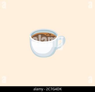 Illustration isolée vecteur tasse à café. Icône café Illustration de Vecteur