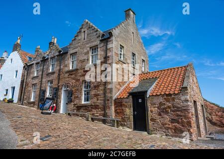 Brodie's Grannie's Ice Cream Shop sur King Street, à côté de Shoregate, sur le front de mer de la ville côtière écossaise de Crail, dans l'est de Neuk de Fife, en Écosse, au Royaume-Uni Banque D'Images