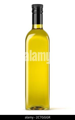 Bouteille d'huile d'olive Vector sur fond blanc Illustration de Vecteur
