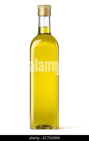 Bouteille d'huile d'olive Vector sur fond blanc Illustration de Vecteur