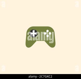 Illustration de l'icône isolée du vecteur du contrôleur de jeu vidéo. Illustration du brut de l'icône de joystick Illustration de Vecteur