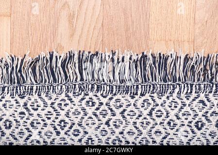 Partie de moquette sur parquet Banque D'Images