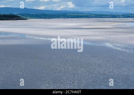 Baie de Morecambe, vue de Park point, à l'extrême Arnside, Cumbria Banque D'Images