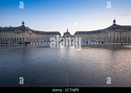 Place de la Bourse, Bordeaux Banque D'Images