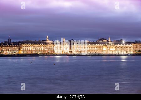 Place de la Bourse, Bordeaux Banque D'Images